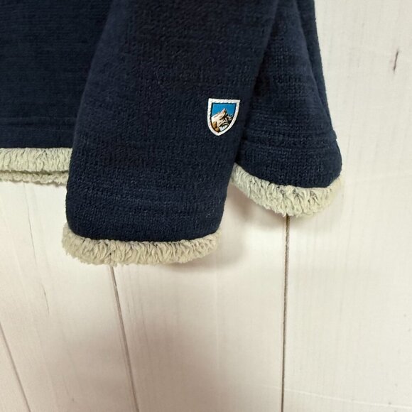 KÜHL Alaska 1/4-Zip Women’s Small Blue Soft Knit Pullover EUC - Picture 4 of 12